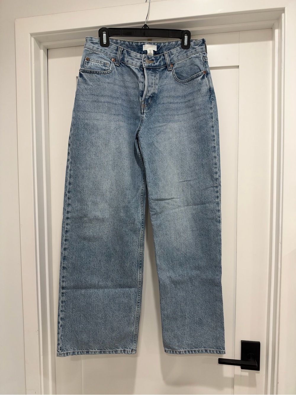 Light Blue Straight-Leg Jeans